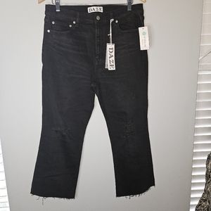 Daze Denim Shy Girl High Rise Crop Flare